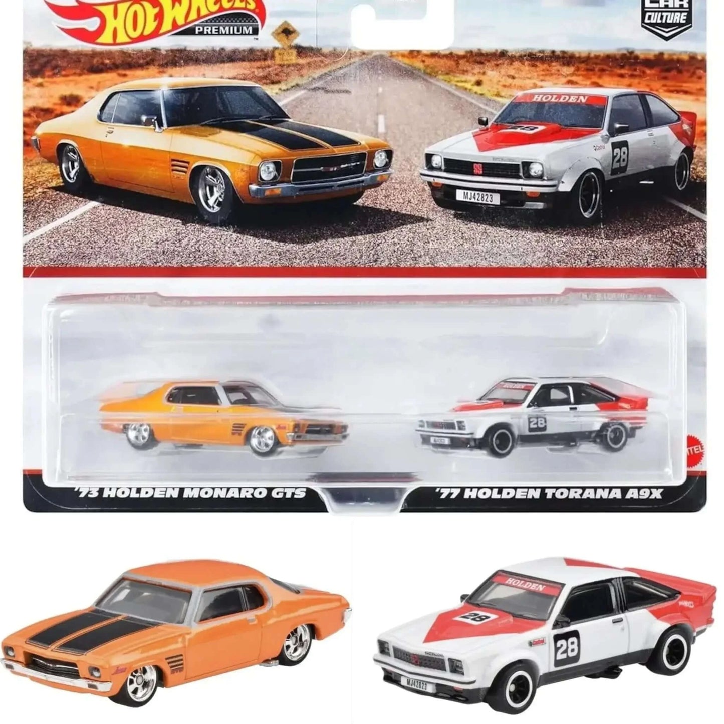 '73 Holden Monaro GTS & '77 Holden Torana A9X Hotwheels 1/64 | Motors Miniatures