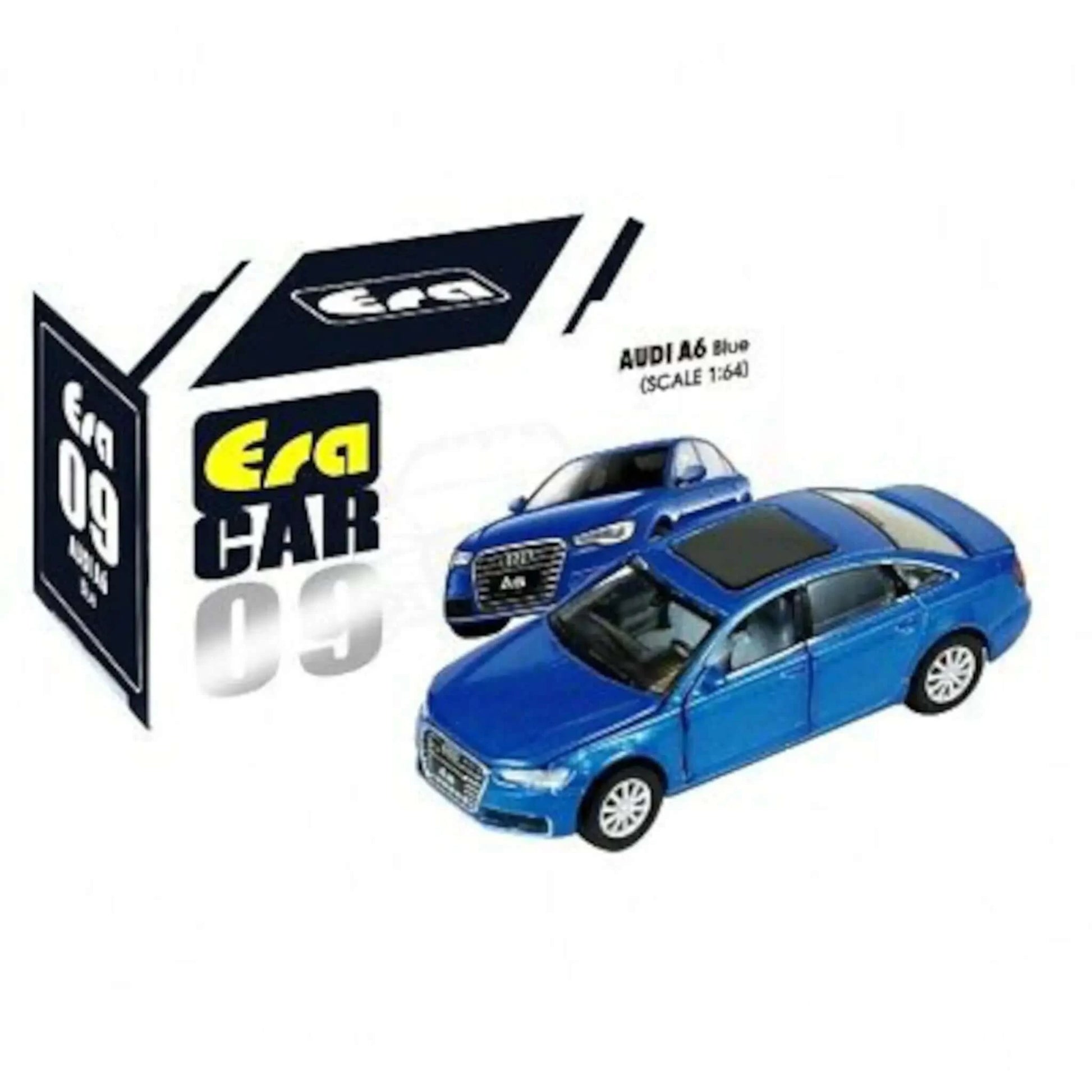 Audi A6 2009 bleue Era Car 1/64 | Motors Miniatures