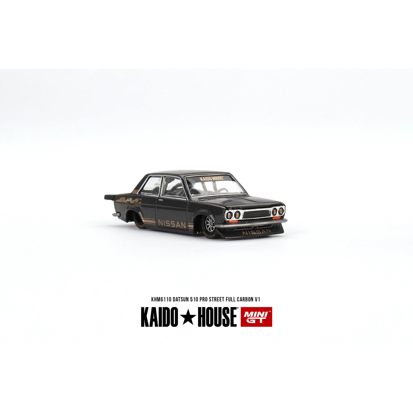 Kaido House Datsun 510 Pro Street Full Carbon V1 Mini GT 1/64