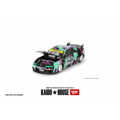 Kaido House Nissan Skyline GT-R R33 HKS V1 Mini GT 1/64