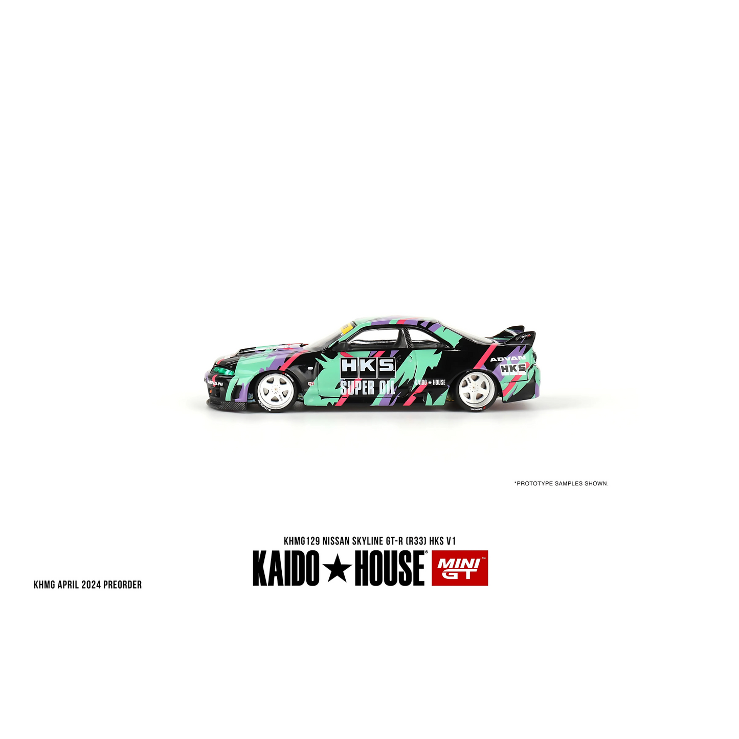 Kaido House Nissan Skyline GT-R R33 HKS V1 Mini GT 1/64