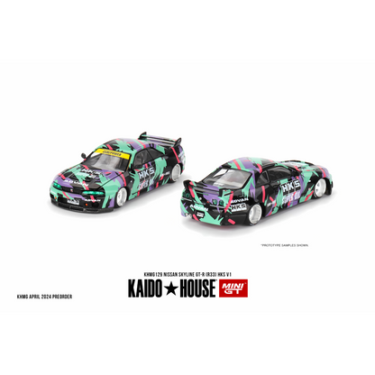 Kaido House Nissan Skyline GT-R R33 HKS V1 Mini GT 1/64