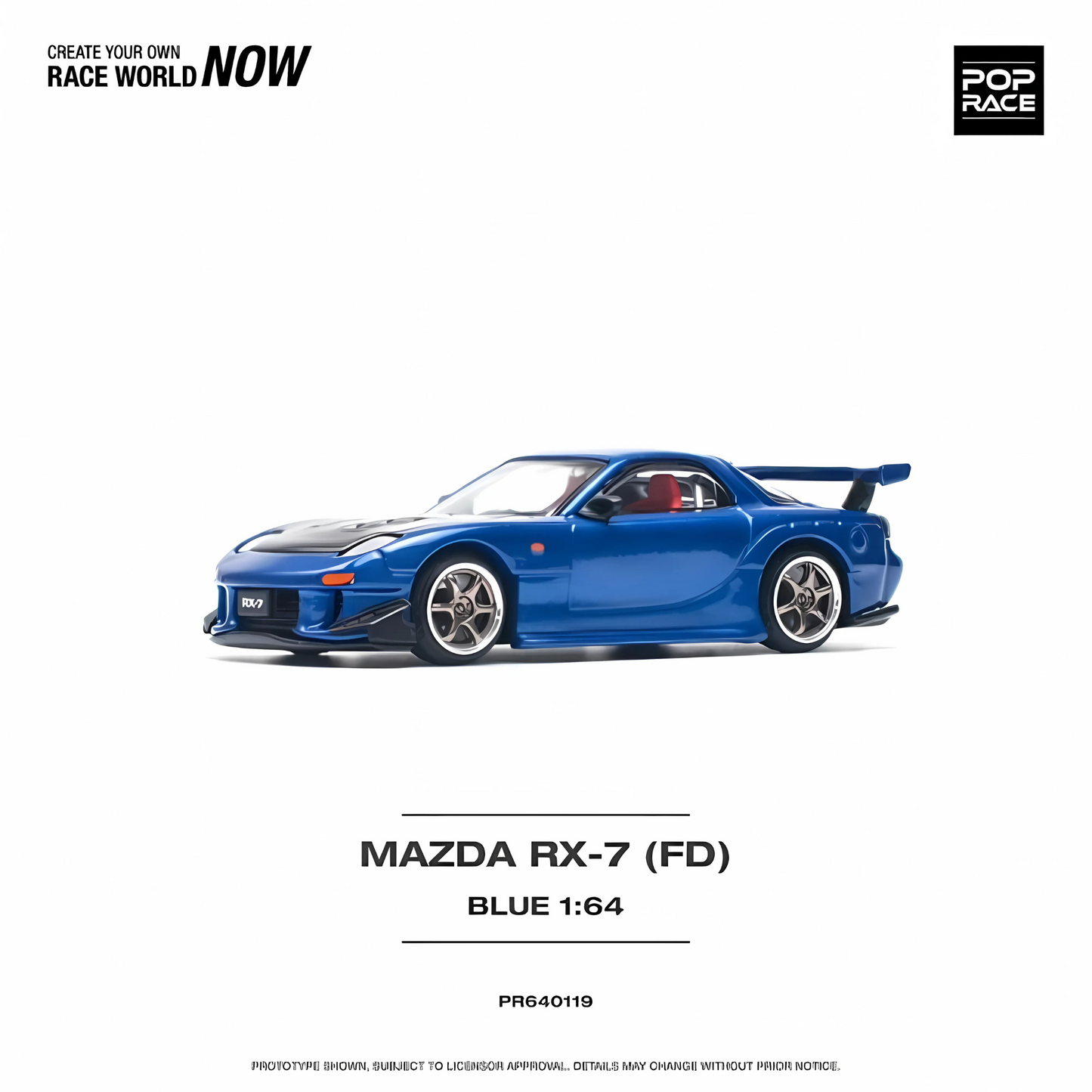 Mazda RX-7 FD RE-AMEMIYA Widebody Pop Race 1/64