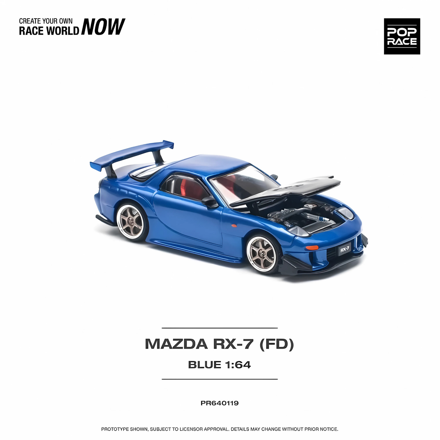 Mazda RX-7 FD RE-AMEMIYA Widebody Pop Race 1/64