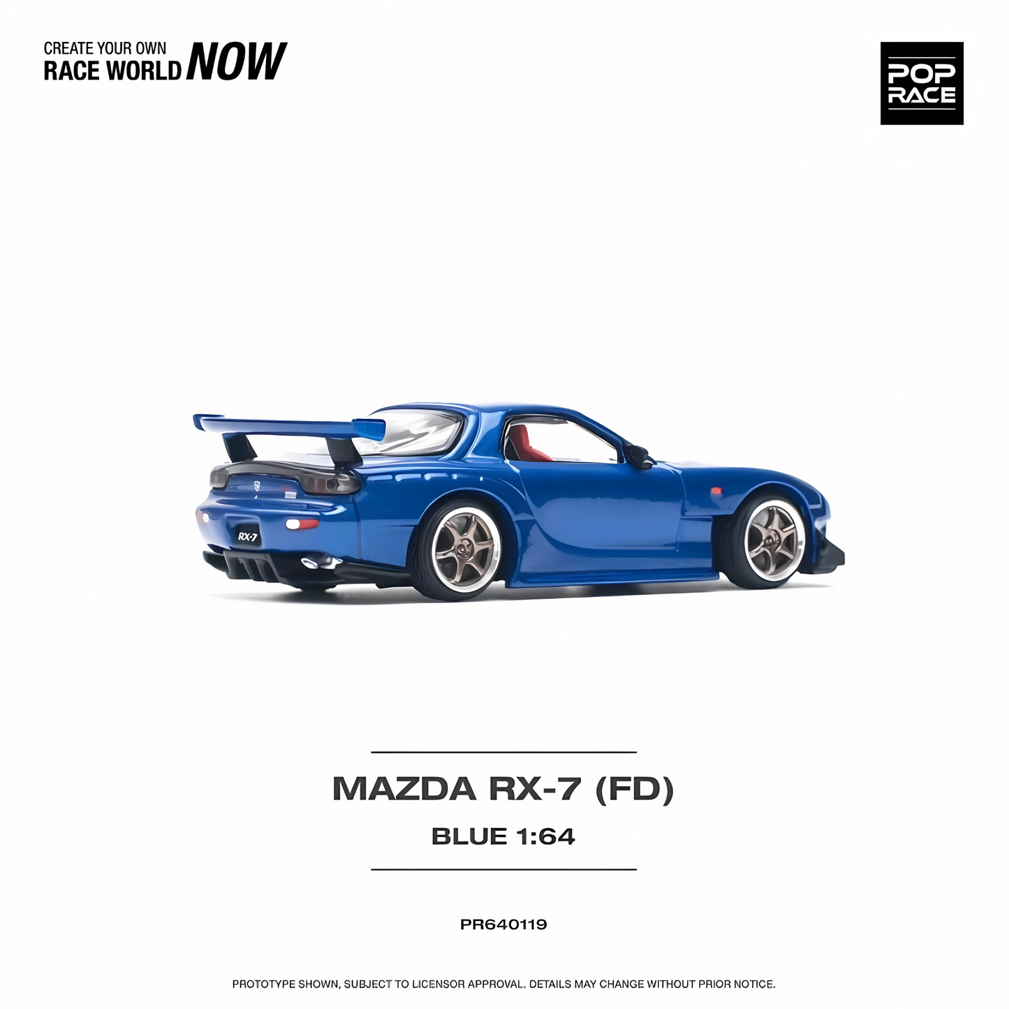 Mazda RX-7 FD RE-AMEMIYA Widebody Pop Race 1/64