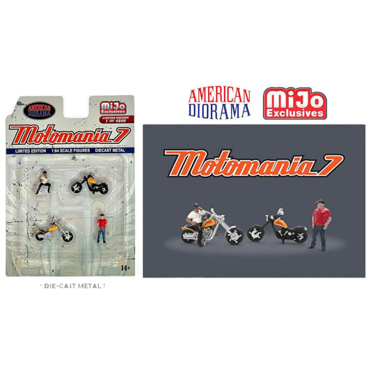 Motomania Figure Set #7 American Diorama 1/64 | Motors Miniatures