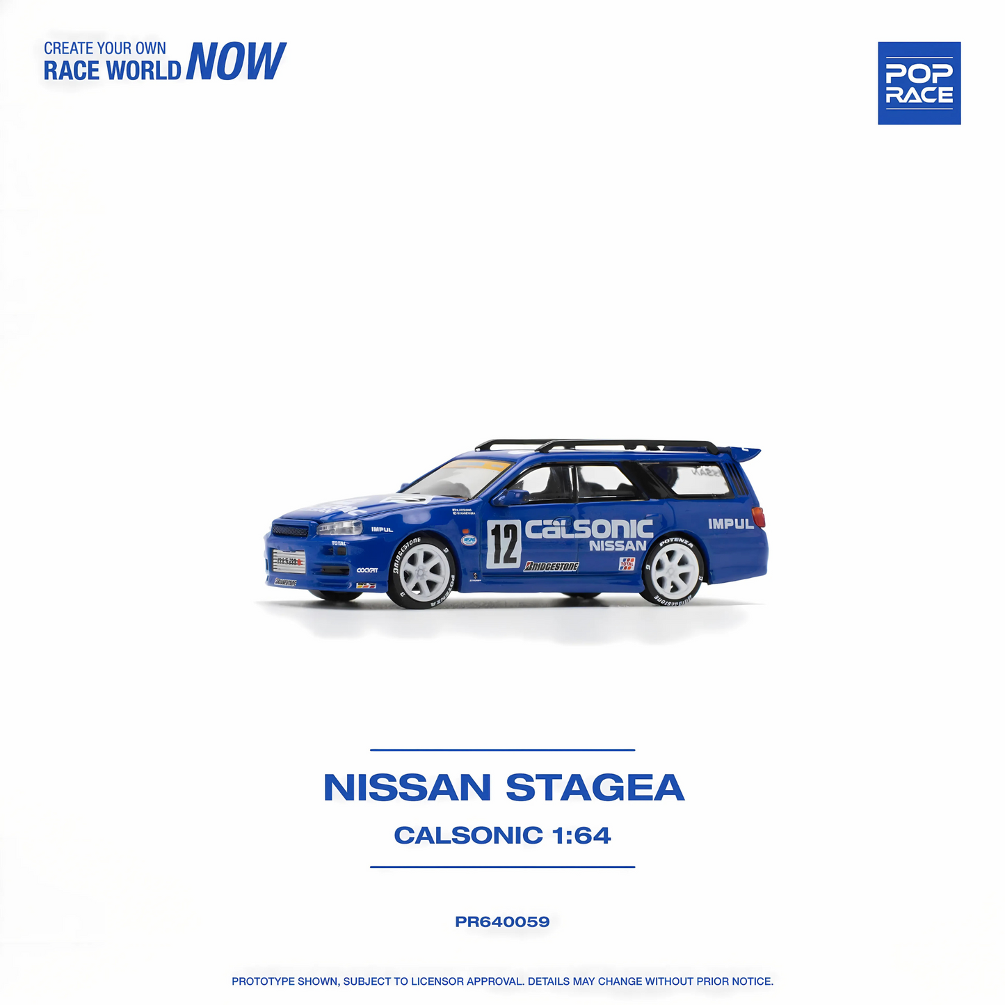 Nissan Stagea Calsonic Pop Race 1/64