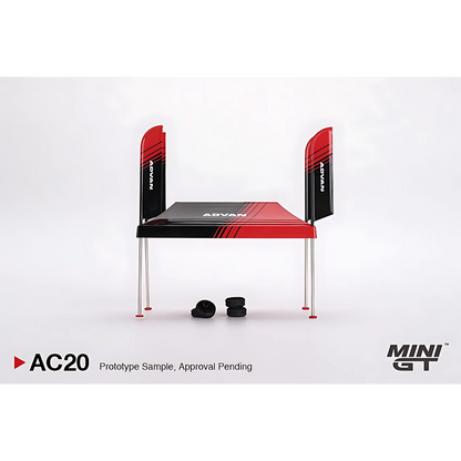 Paddock Service Tent Set ADVAN Mini GT 1/64