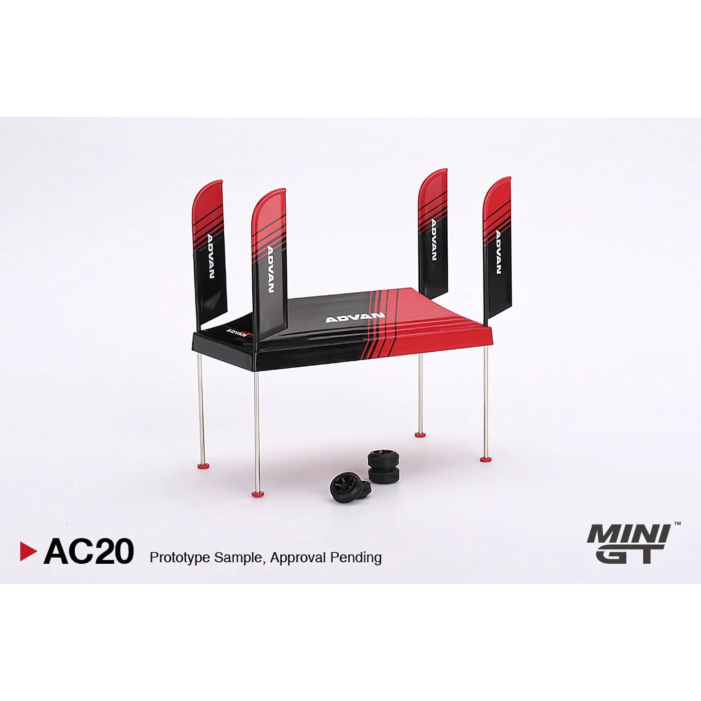 Paddock Service Tent Set ADVAN Mini GT 1/64