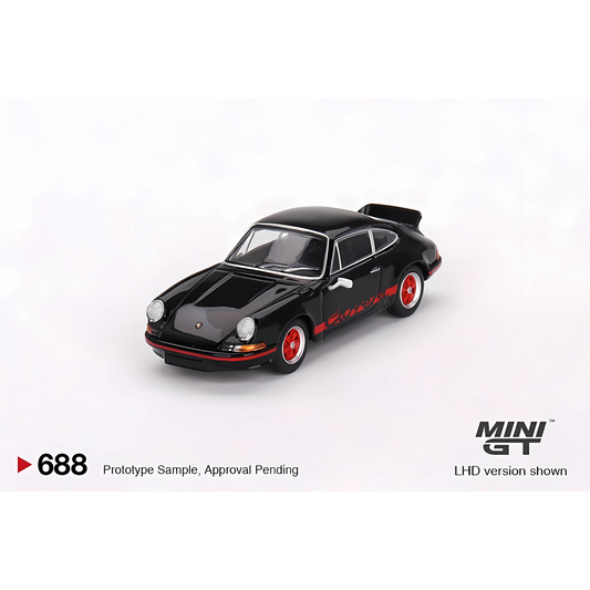 Porsche 911 Carrera RS 2.7 Noir/Rouge LHD Mini GT 1/64