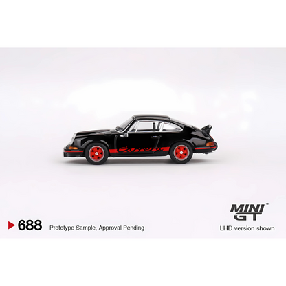 Porsche 911 Carrera RS 2.7 Noir/Rouge LHD Mini GT 1/64