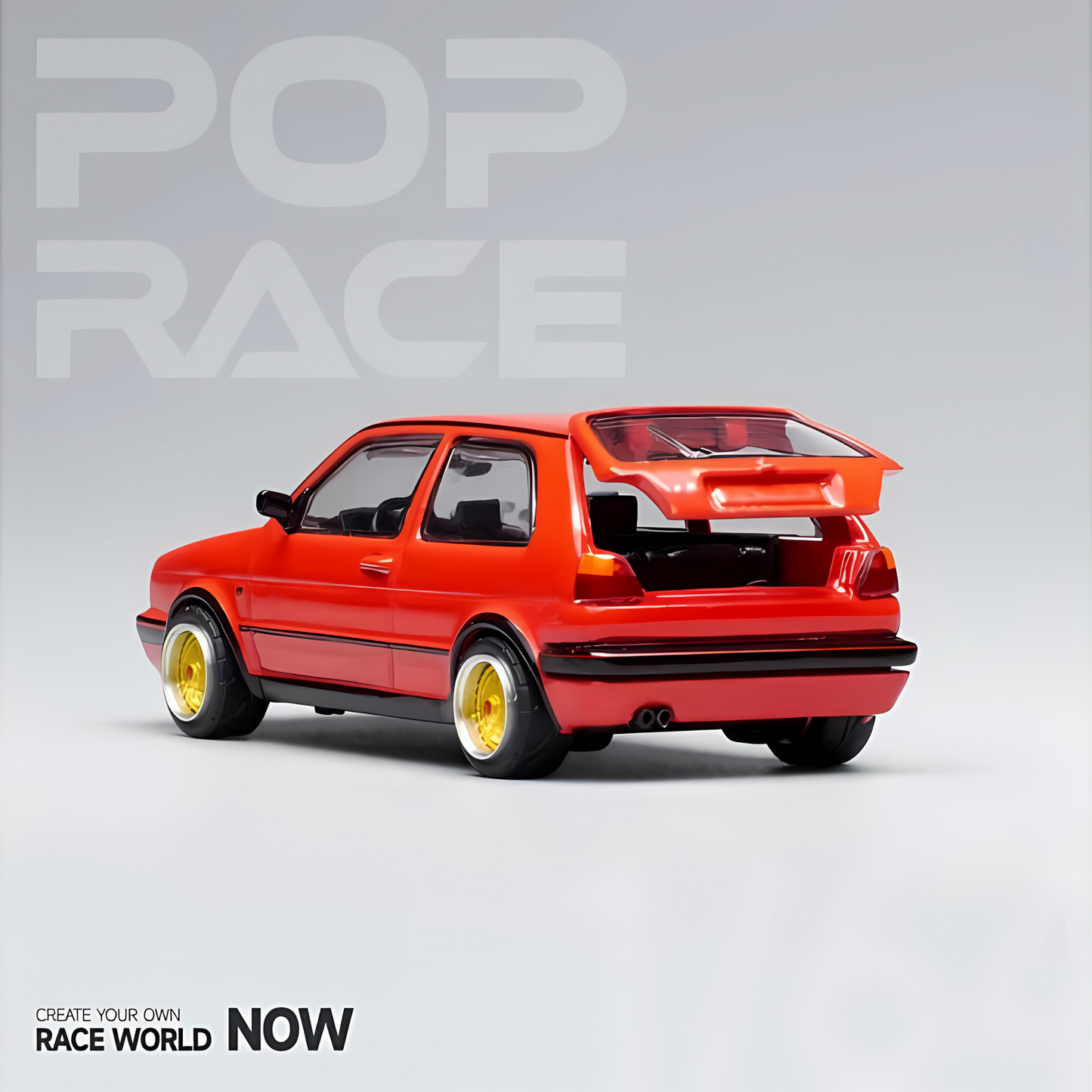 Volkswagen Golf GTI MKII Rouge Pop Race 1/64