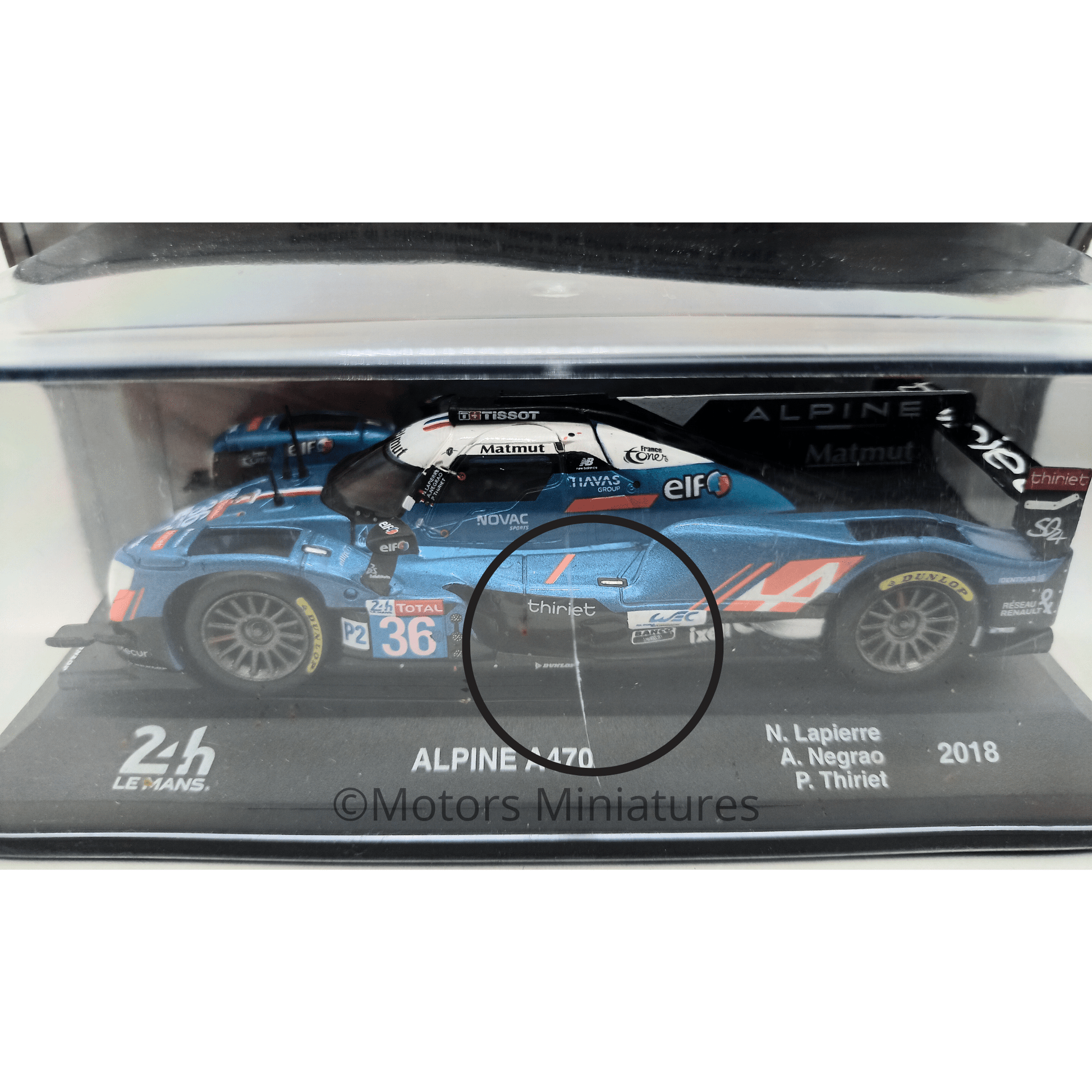 Alpine A470 #36 24H Le Mans 2018 Magazine Models 1/43 - spalmA470 - 2018