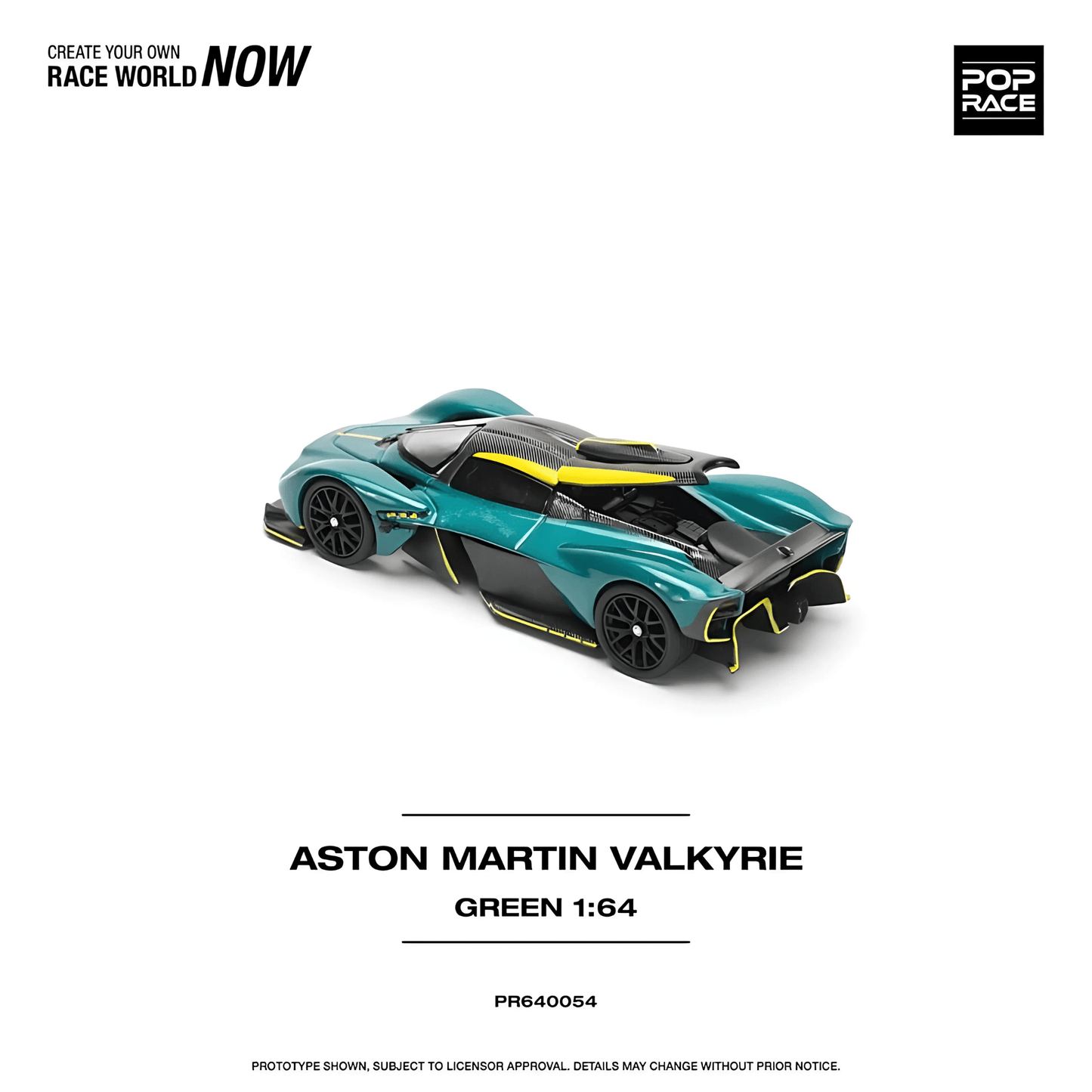 Aston Martin Valkyrie Viridian Green Pop Race 1/64 - PR64 - 54