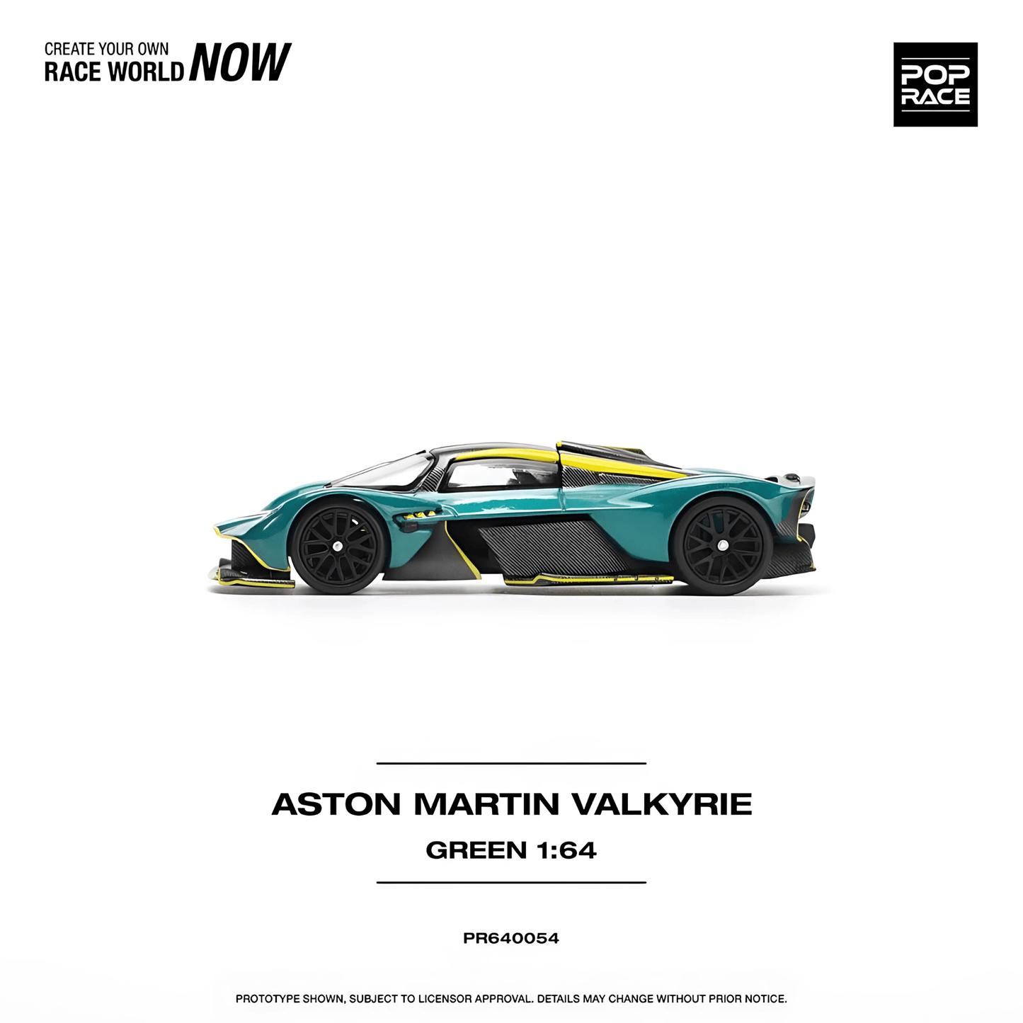 Aston Martin Valkyrie Viridian Green Pop Race 1/64 - PR64 - 54