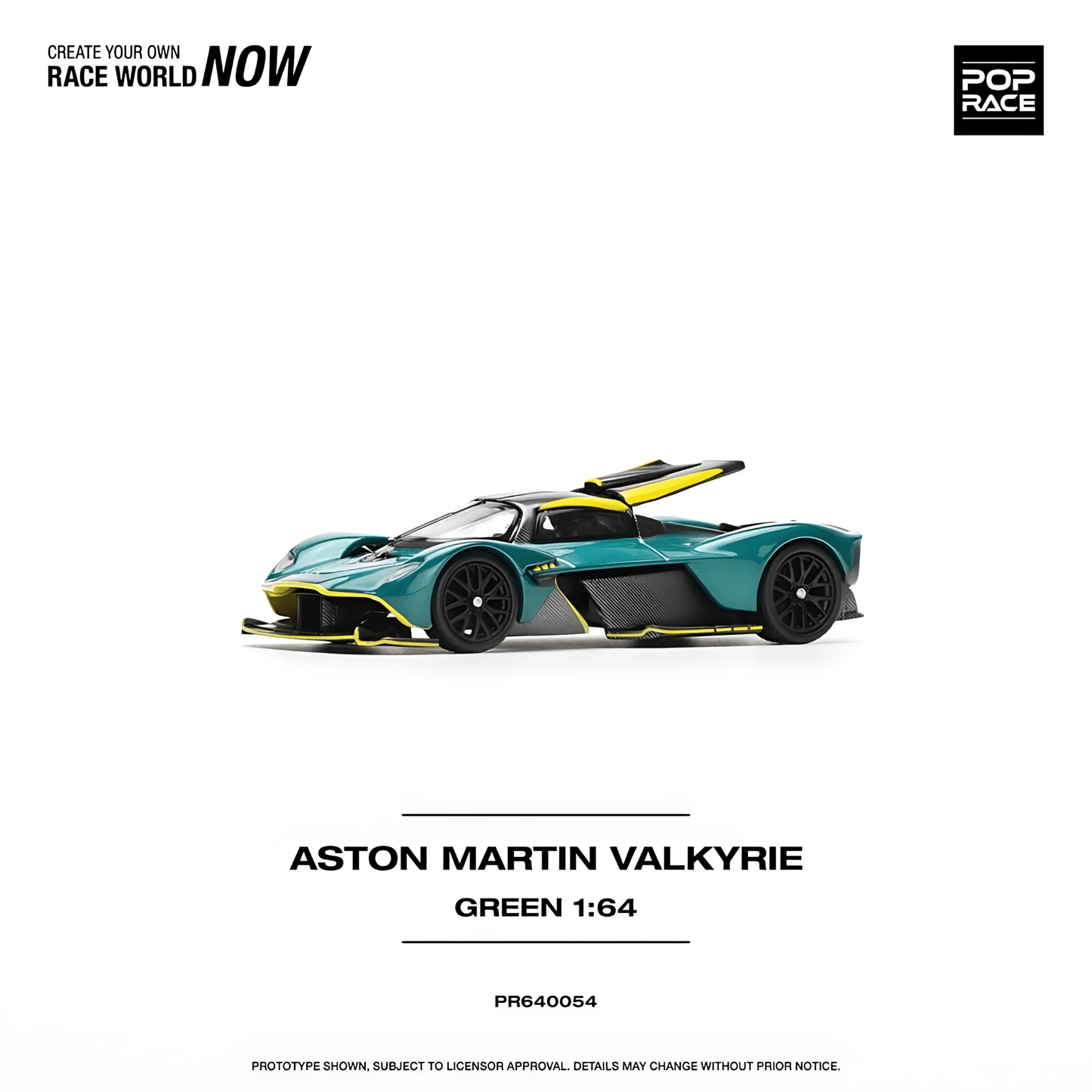 Aston Martin Valkyrie Viridian Green Pop Race 1/64 - PR64 - 54