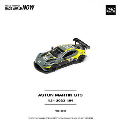 Aston Martin Vantage GT3 #21 Nurburgring 2022 Pop Race 1/64 - PR64 - 89