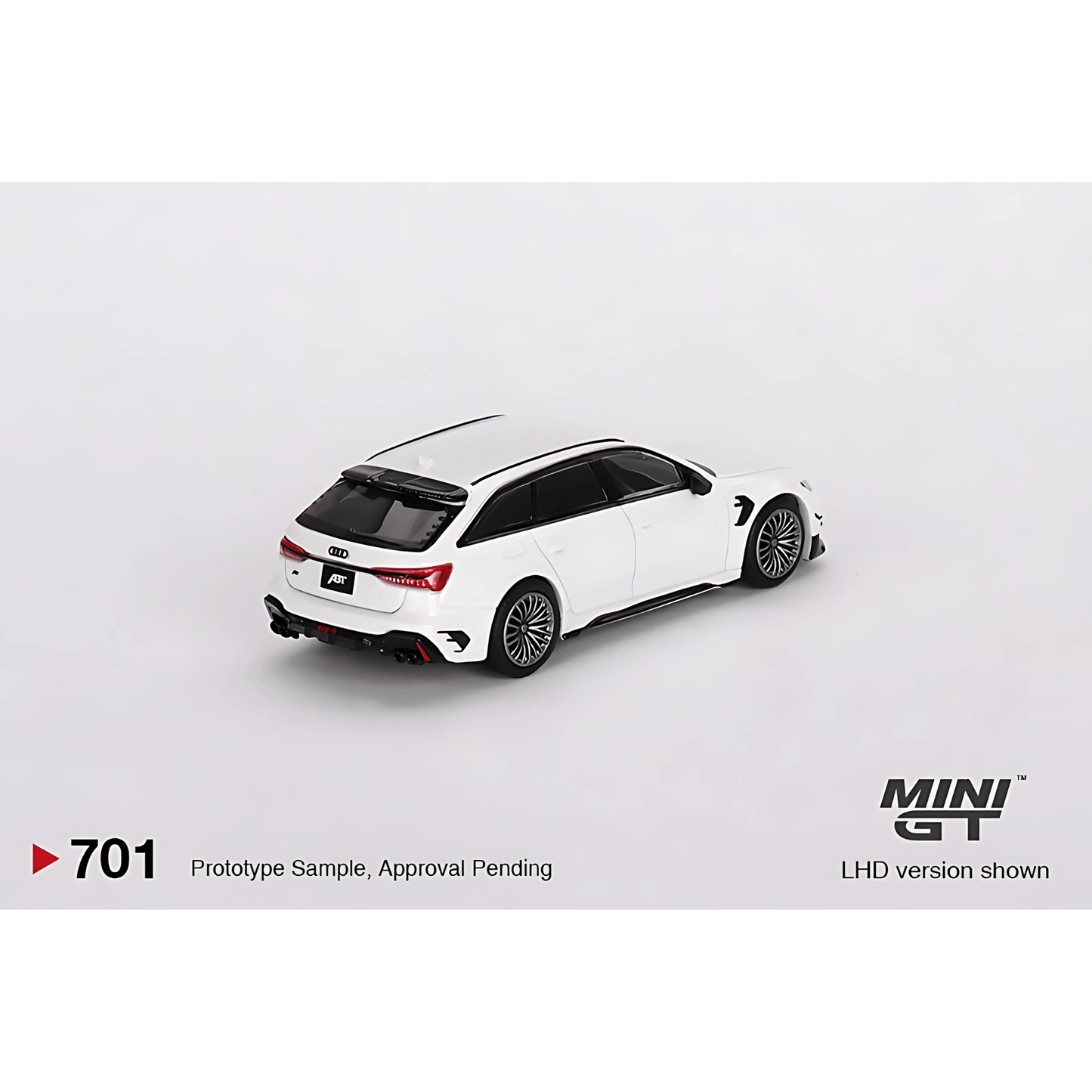 Audi ABT RS6 - R LHD Glacier White Mini GT 1/64 - MGT00701 - L