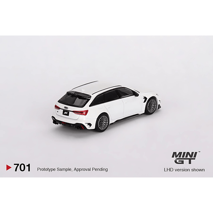 Audi ABT RS6 - R LHD Glacier White Mini GT 1/64 - MGT00701 - L