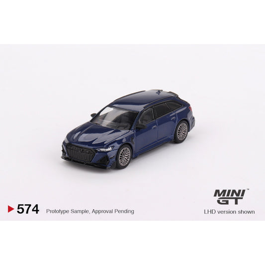 Audi ABT RS6 - R Navarra Blue Metallic LHD Mini GT 1/64 - MGT00574 - L