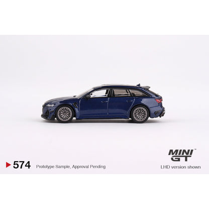 Audi ABT RS6 - R Navarra Blue Metallic LHD Mini GT 1/64 - MGT00574 - L