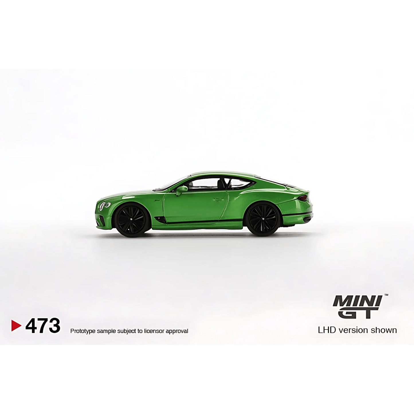 Bentley Continental GT Speed 2022 Apple Green LHD Mini GT 1/64 - MGT00473 - L