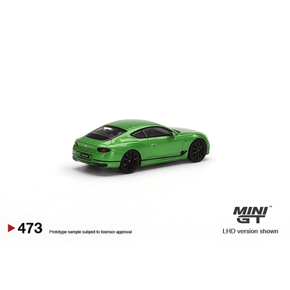 Bentley Continental GT Speed 2022 Apple Green LHD Mini GT 1/64 - MGT00473 - L