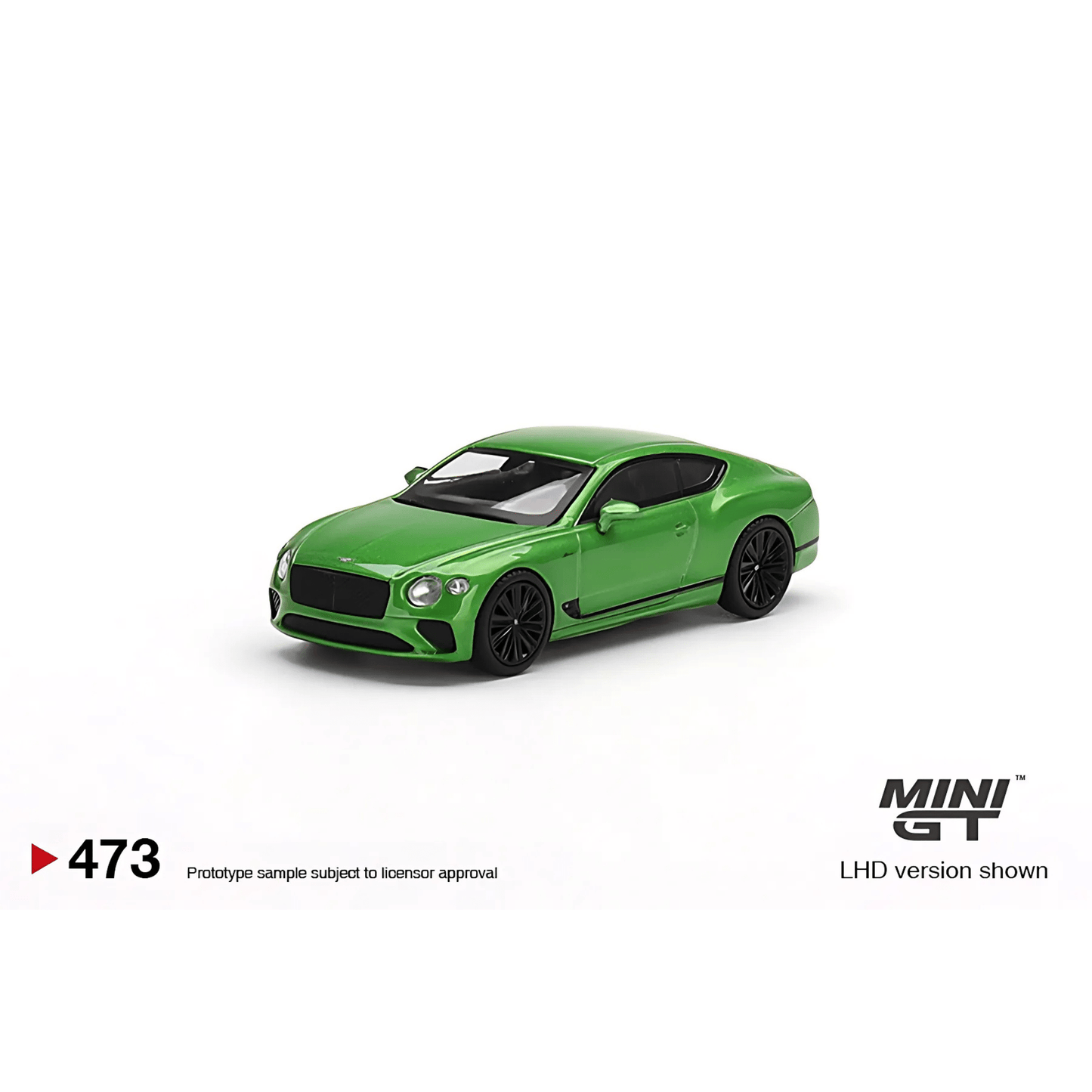 Bentley Continental GT Speed 2022 Apple Green LHD Mini GT 1/64 - MGT00473 - L