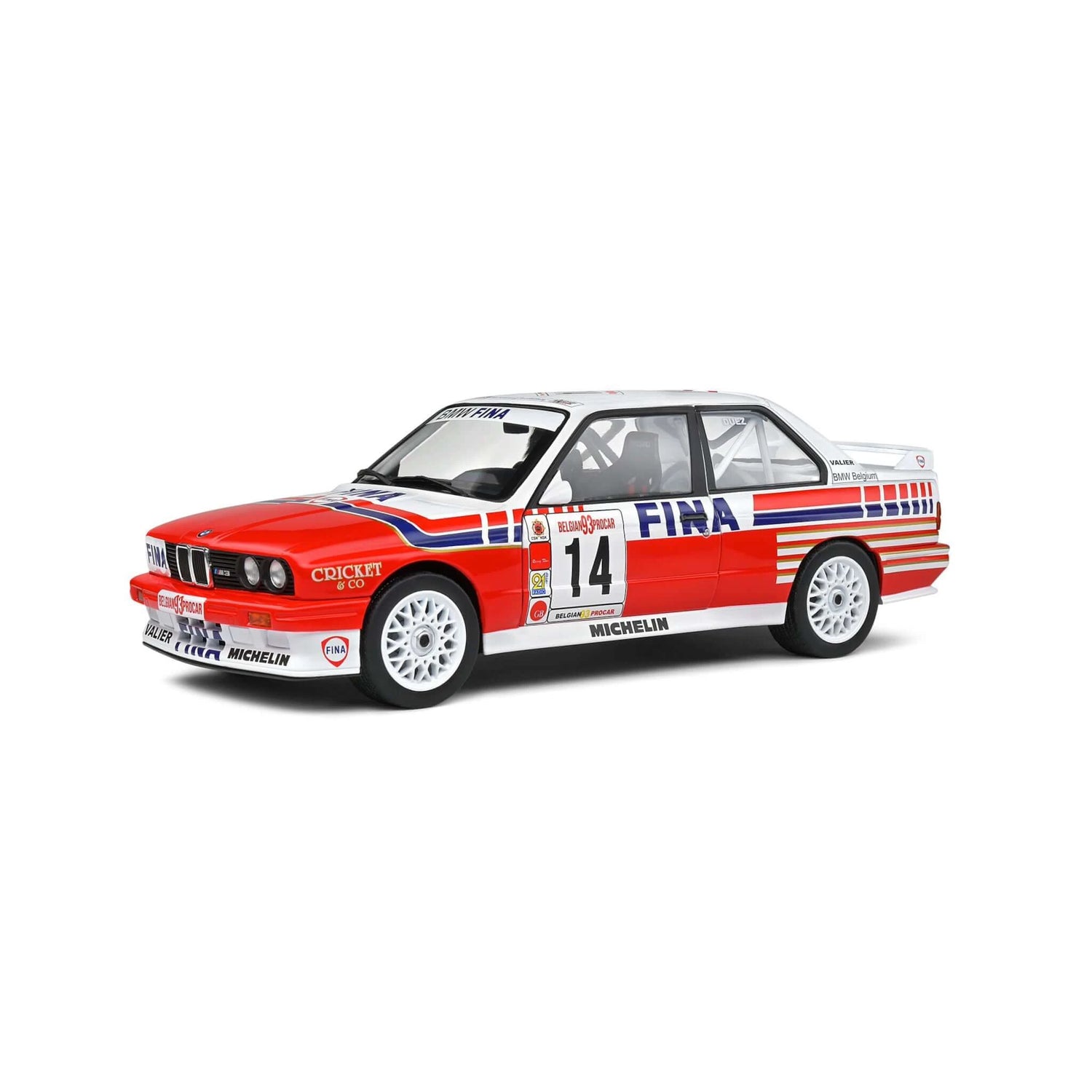 BMW E30 M3 #14 M.Duez Belgium Procar 1993 Solido 1/18 | Motors Miniatures