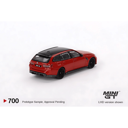 BMW M3 Competition Touring Toronto Red LHD Mini GT 1/64 - MGT00700 - L