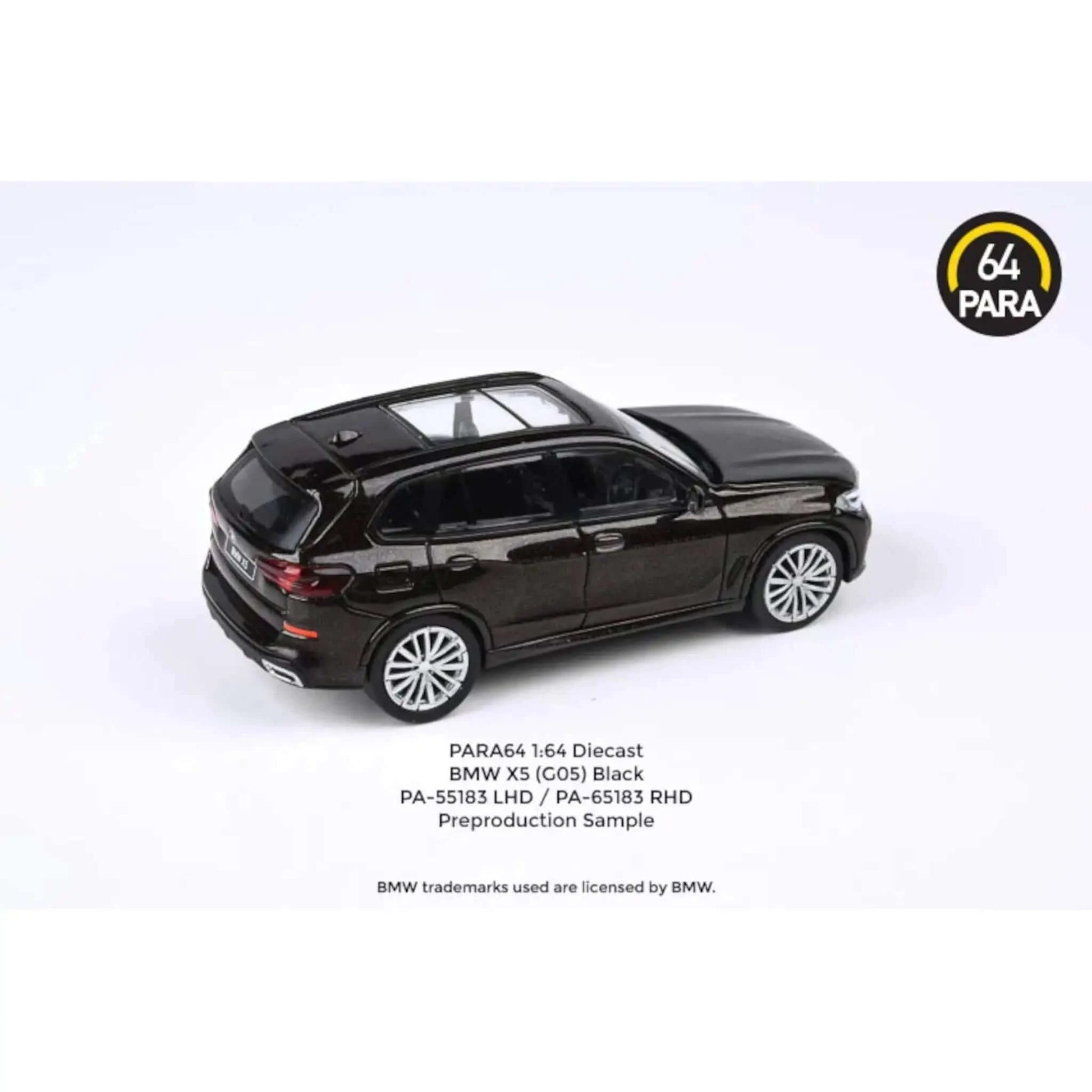 Voiture miniature BMW X5 G05 rhd noir Para64 1/64 – Motors Miniatures