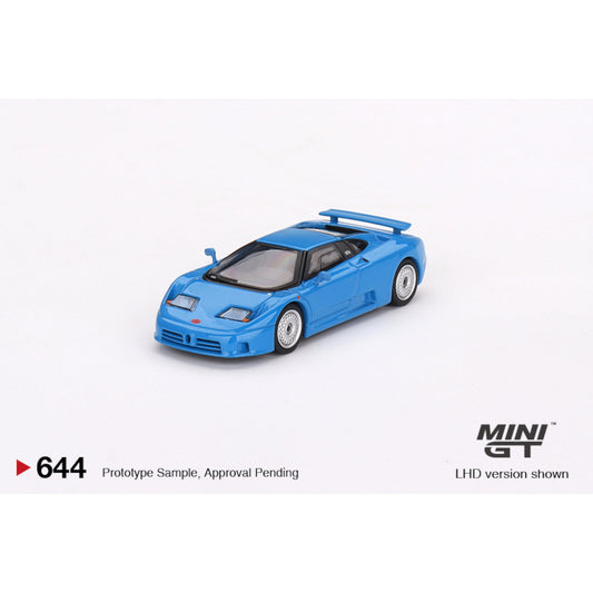 Bugatti EB110 GT Blu Bugatti LHD Mini GT 1/64 - MGT00644 - L