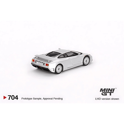 Bugatti EB110 GT Grigio Chiaro LHD Mini GT 1/64 - MGT00704 - L