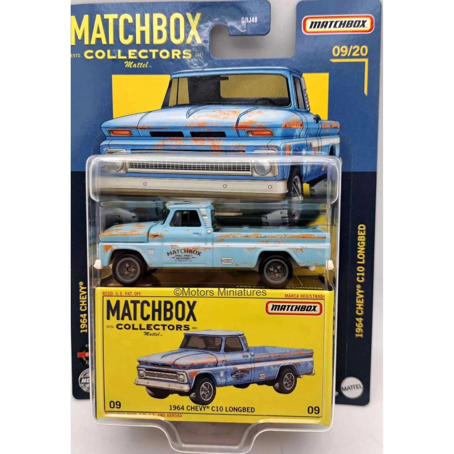 Chevy C10 Longbed 1964 Matchbox 1/64 - MBGBJ48-965M-8