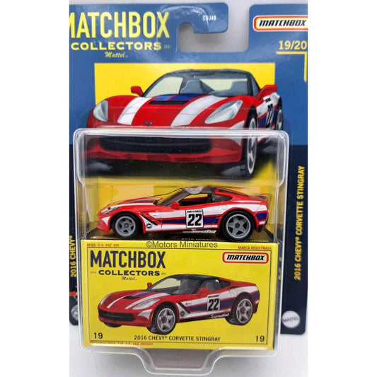 Chevy Corvette Stingray #22 2016 Matchbox 1/64 - MBGBJ48-965M-11