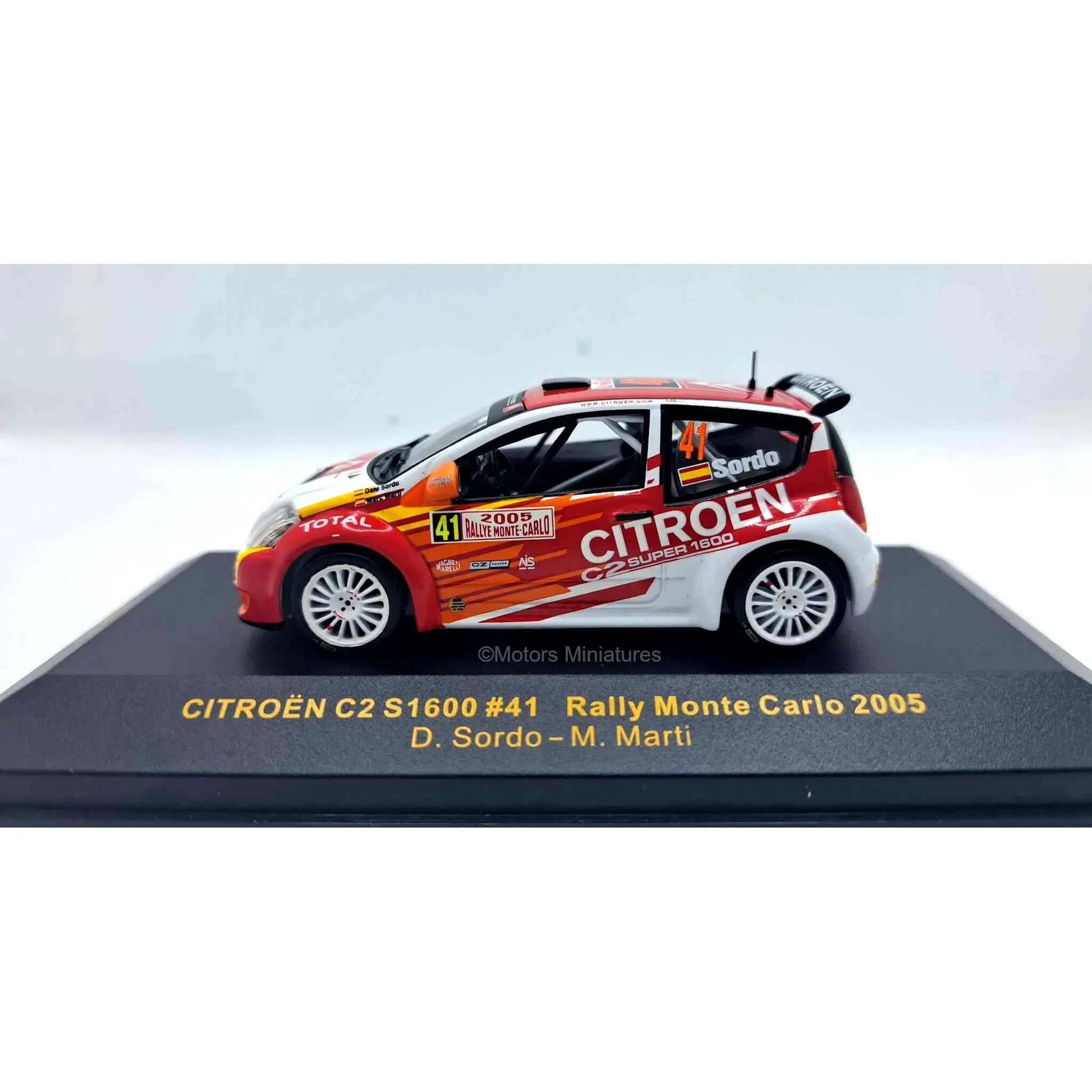Citroën C2 S1600 #41 D.Sordo Rally Monte Carlo 2005 IXO Models 1/43 | Motors Miniatures