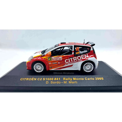 Citroën C2 S1600 #41 D.Sordo Rally Monte Carlo 2005 IXO Models 1/43 | Motors Miniatures