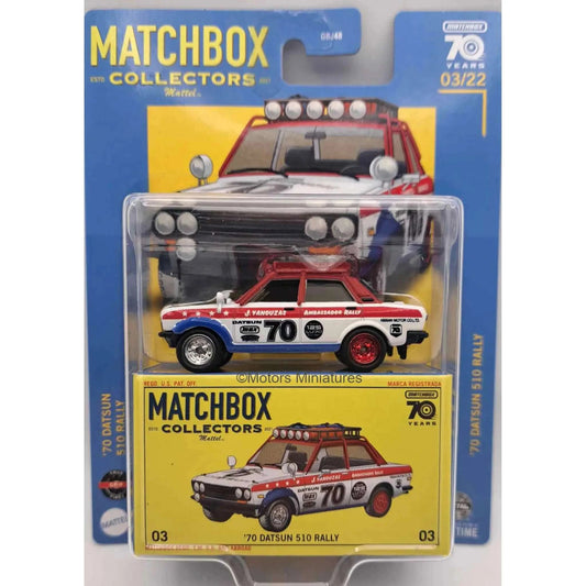 Datsun 510 Rally #70 Matchbox 1/64 - MBGBJ48-965S-9