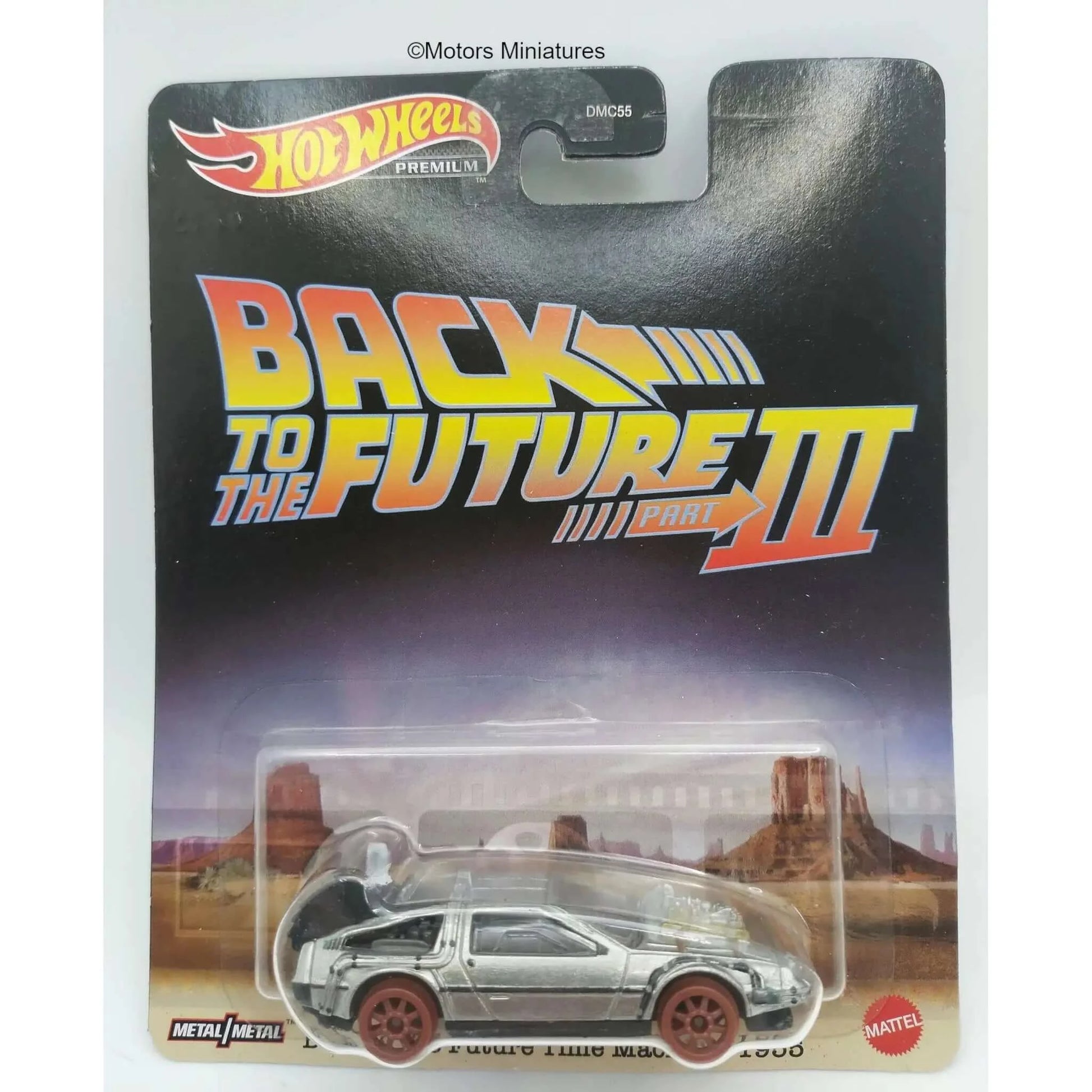 Delorean Back to the Future III Hotwheels 1/64 | Motors Miniatures