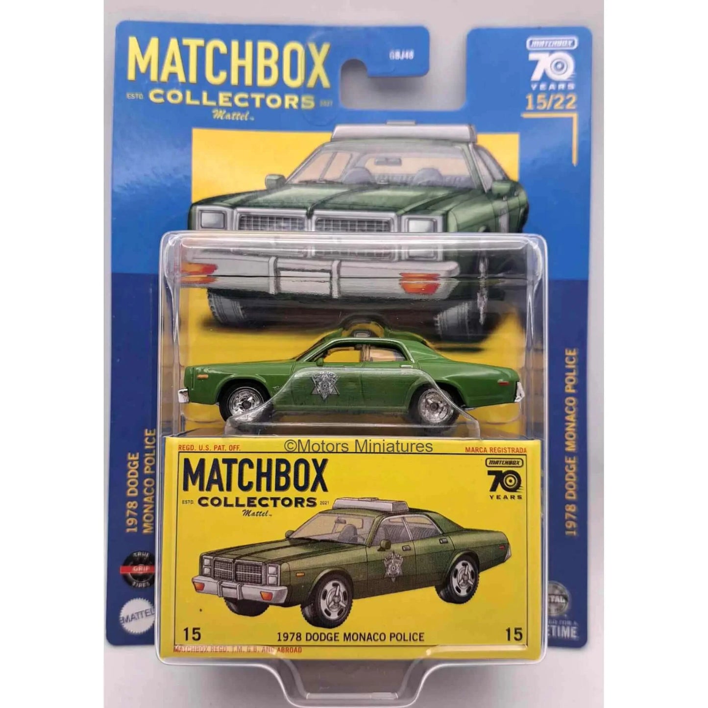 Dodge Monaco Police 1978 Matchbox 1/64 | Motors Miniatures