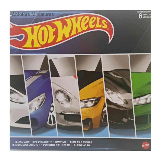 European Theme 6-pack coffret Hotwheels 1/64 - hwmvHDH51