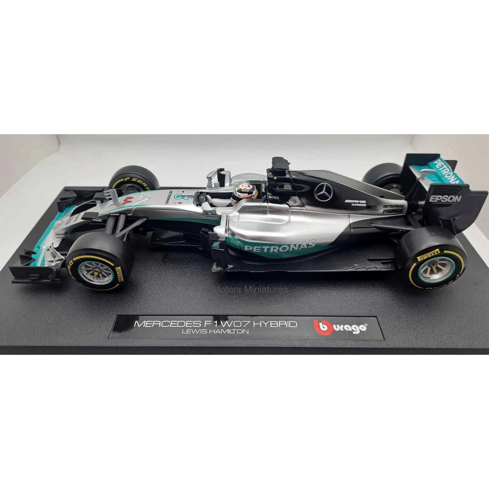 F1 Mercedes Benz AMG W07 Hybrid 2016 #44 Lewis Hamilton Bburago 1/18 - bura18001H