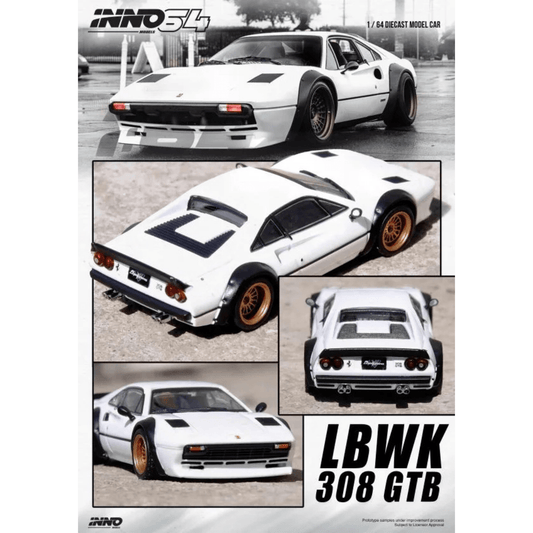 Ferrari 308 GTB LBWK Inno64 1/64 - IN64 - LBWK308 - WHI