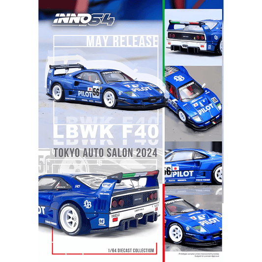 Ferrari F40 LBWK Tokyo Auto Salon 2024 Inno64 1/64 - in64 - LBWKF40 - TAS24