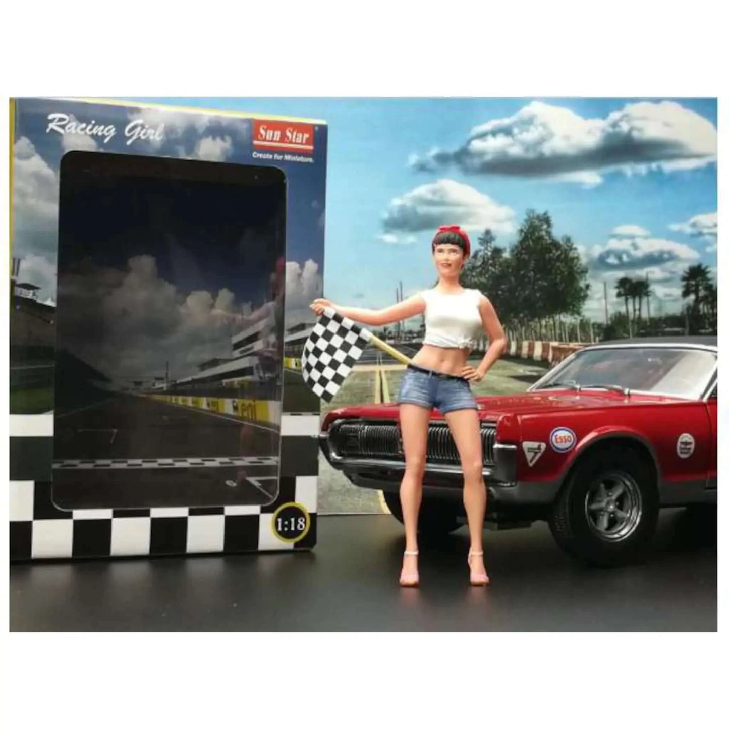 Figurine Racing Girl SunStar 1/18 | Motors Miniatures