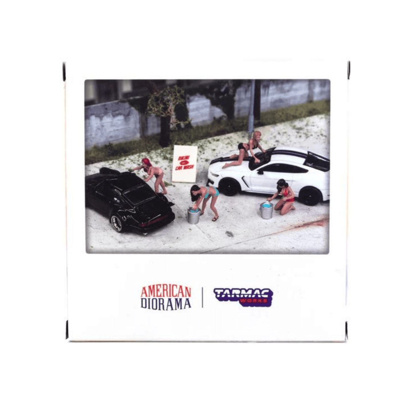 Figurines Bikini Car Wash girls American Diorama X Tarmac Works 1/64 - T64F - 005 - RE