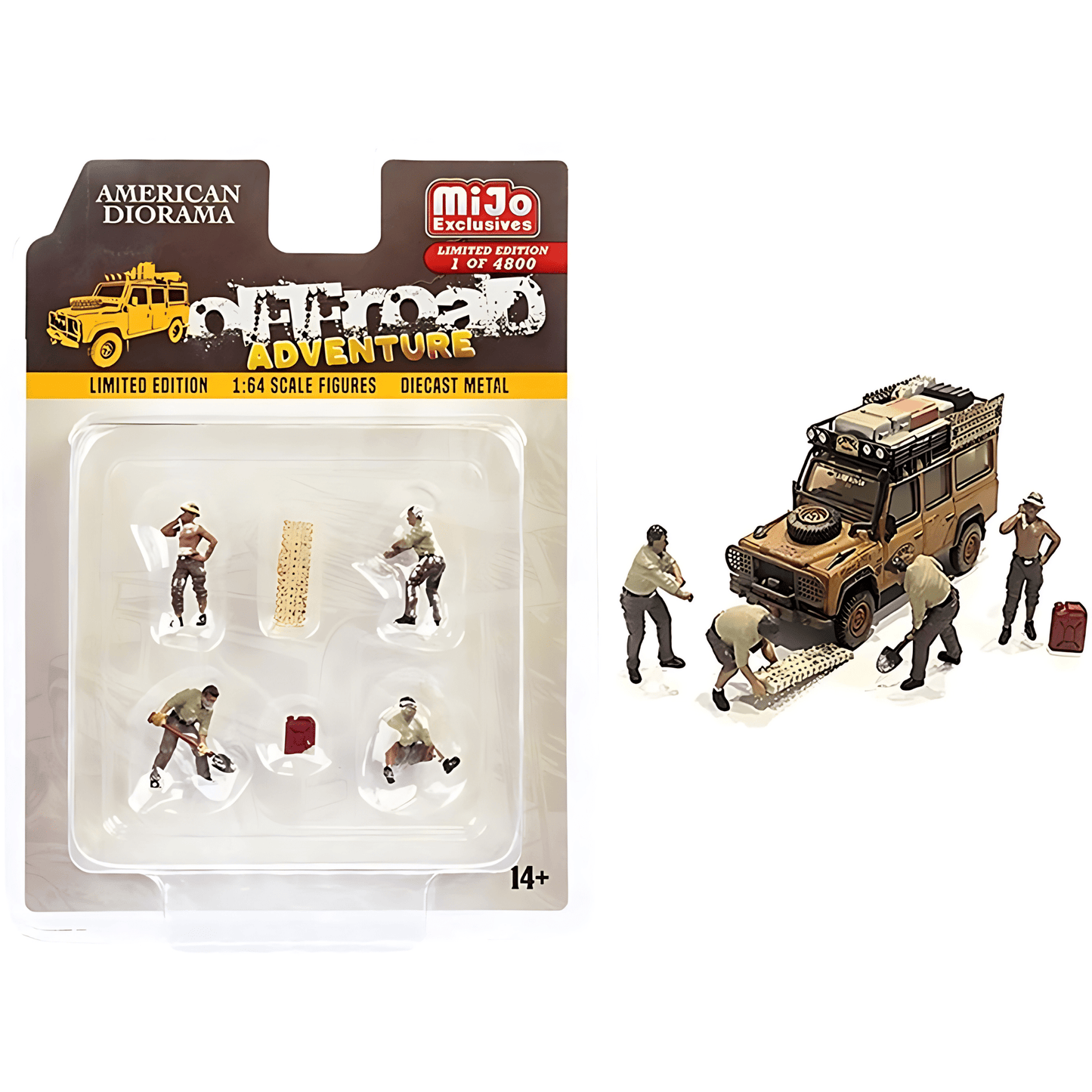 Figurines Off Road Adventure Set American Diorama 1/64 - AD - 76492MJ