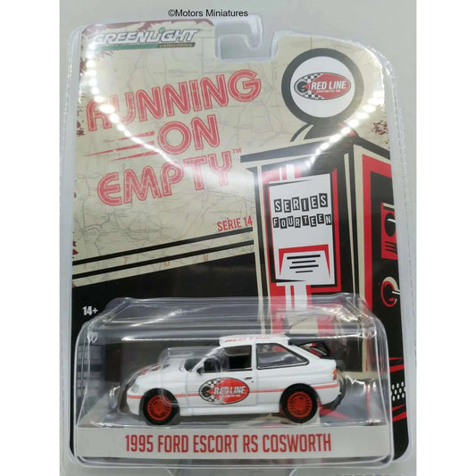 Ford Escort RS Cosworth red line 1995 Running on empty Series 14 Greenlight 1/64 | Motors Miniatures