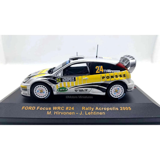 Ford Focus WRC #24 M.Hirvonen Rally Acropolis 2005 IXO Models 1/43 - RAM207