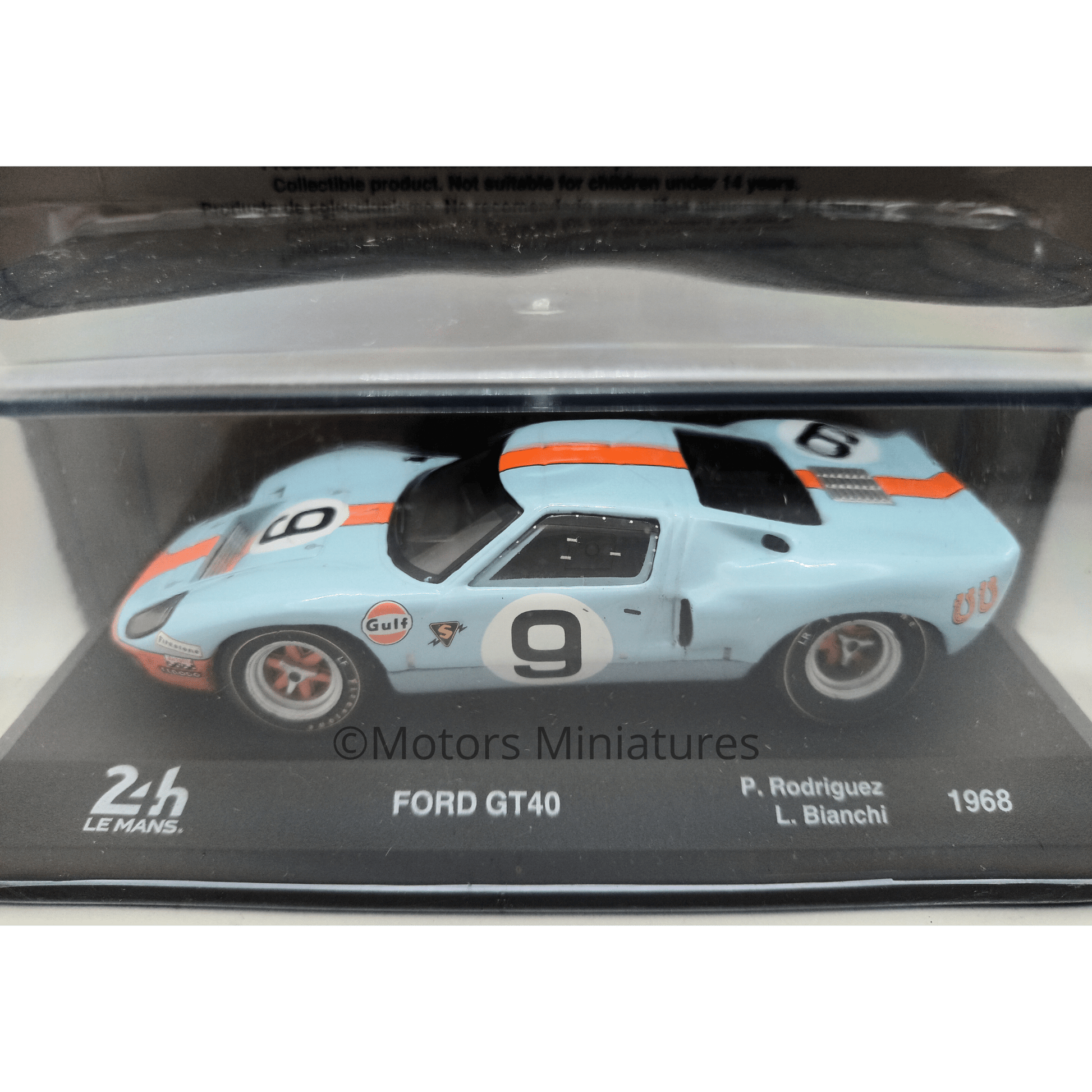 Ford GT40 "Gulf" #9 Le Mans 1968 Magazine Models 1/43 - spalm1968